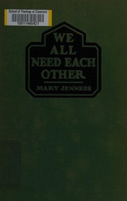 Cover of: We all need each other