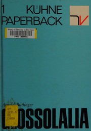 Cover of: Glossolalia: Wert und Problematik des Sprachenredens.