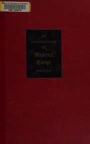 Cover of: An introduction to medieval Europe, 300-1500 by James Westfall Thompson