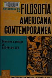 Cover of: Antología de la filosofía americana contemporánea.
