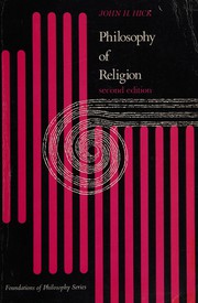Cover of: Philosophy of religion