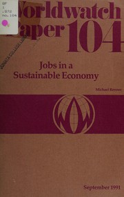 Cover of: Jobs in a sustainable economy