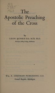 Cover of: The apostolic preaching of the cross.