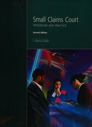 Small claims court by S. Patricia Knight