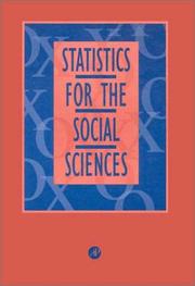 Cover of: Statistics for the social sciences