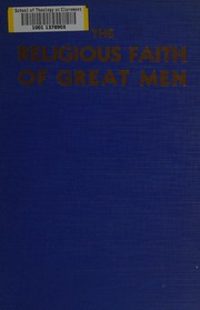 Cover of: The religious faith of great men