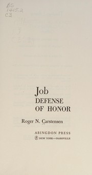 Cover of: Job: defense of honor.