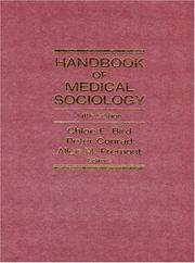 Cover of: Handbook of Medical Sociology (5th Edition)