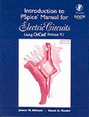 Cover of: Introduction to Pspice Manual: Electric Circuits : Using Orcad Release 9.1