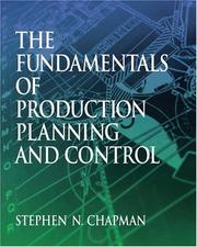 Cover of: Fundamentals of Production Planning and Control