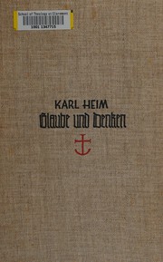 Cover of: Glaube und denken