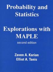 Probability and statistics, explorations with Maple