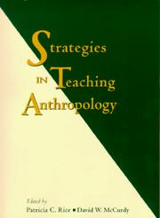 Cover of: Strategies in teaching anthropology