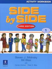 Cover of: Activity Workbook to accompany Side By Side, Book 1 by Steven J. Molinsky, Bill Bliss
