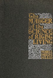 Cover of: The master of the science of right living