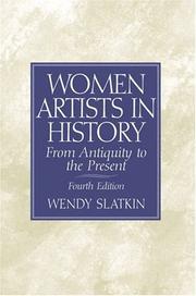 Cover of: Women Artists in History: From Antiquity to the Present