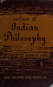 Cover of: Outlines of Indian philosophy