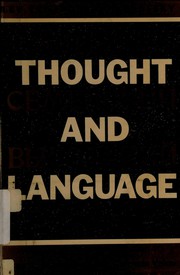 Cover of: Thought and language