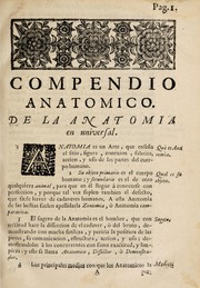 Cover of: Compendio anatomico, que brevissimamente comprehende, y explica esta ciencia ...