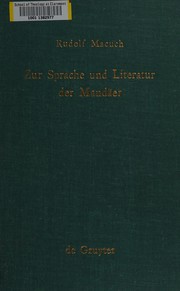 Cover of: Zur Sprache und Literatur der Mandäer: Mit Beiträgen