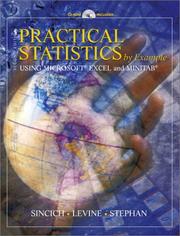 Cover of: Practical statistics by example using Microsoft Excel and MINITAB