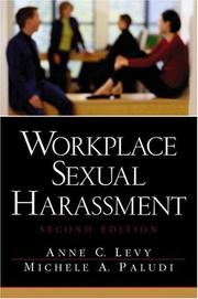 Cover of: Workplace sexual harassment by Anne Levy