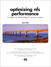 Cover of: Optimizing NFS Performance: Tuning and Troubleshooting NFS on HP-UX Systems