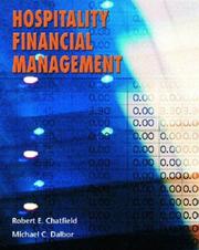 Cover of: Hospitality Financial Managment by Robert E. Chatfield, Michael Dalbor