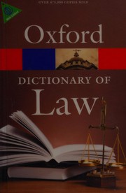 A dictionary of law by Jonathan Law