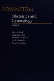 Cover of: Advances in Obstetrics and Gynecology, Vol. 1
