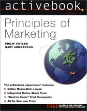 Cover of: Principles of marketing by Philip Kotler