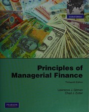 Cover of: Principles of Managerial Finance: Global Edition