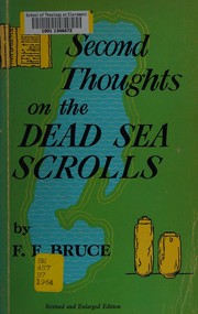 Cover of: Second thoughts on the Dead Sea Scrolls.