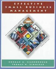 Cover of: Effective small business management by Norman M. Scarborough