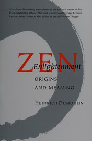 Cover of: Zen enlightenment: origins and meaning