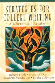 Cover of: Strategies for college writing: a rhetorical reader