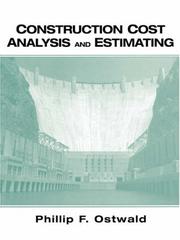 Cover of: Construction cost analysis and estimating
