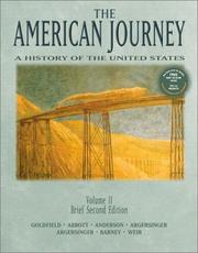 Cover of: The American Journey: A History of the United States, Volume II (Brief 2nd Edition)
