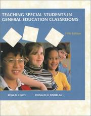 Cover of: Teaching special students in general education classrooms by Rena B. Lewis