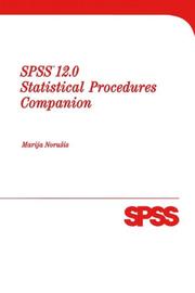 SPSS 12.0 statistical procedures companion