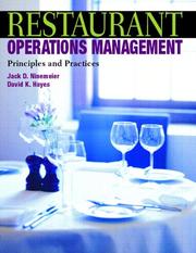 Restaurant operations management by Jack D. Ninemeier, David K. Hayes