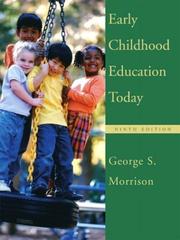 Cover of: Early Childhood Education Today, Ninth Edition by George S. Morrison