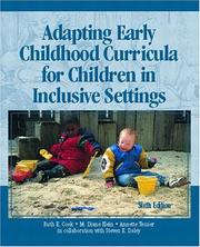 Cover of: Adapting early childhood curricula for children in inclusive settings