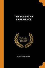 The Poetry of Experience by Robert Langbaum
