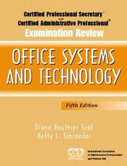 Cover of: Certified Professional Secretary (CPS) and Certified Administrative Professional (CAP) Examination Review for Office Systems and Technology (5th Edition) ... Secretary, Certified Administrative P)