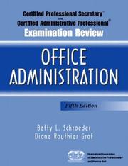 Cover of: Certified Professional Secretary Examination and Certified Administrative Professional Examination Review for Management, Fifth Edition (Office Administration)