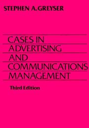 Cases in advertising and communications management