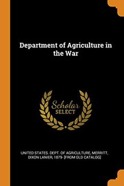 Cover of: Department of Agriculture in the War