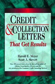 Cover of: Credit and collectiion letters that get results