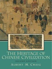Cover of: Heritage of Chinese Civilization, The (2nd Edition)